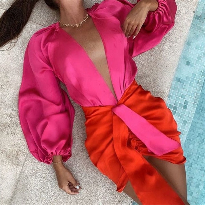 Matching satin set