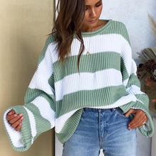 Load image into Gallery viewer, Striped Loose Sweater