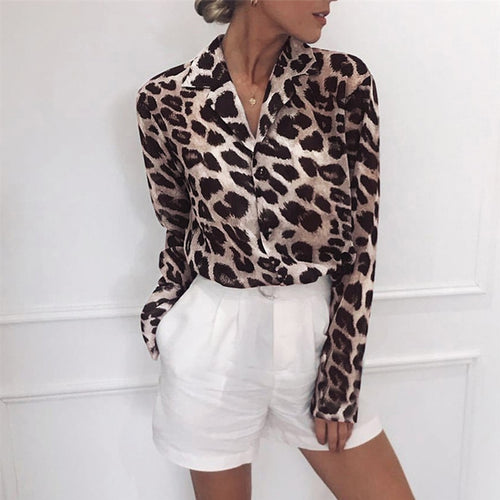 Leopard print blouse