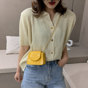 Mini square flap bag