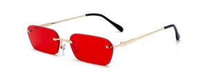 Rimless Rectangle Sunglasses