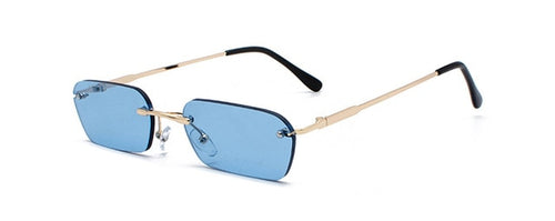 Rimless Rectangle Sunglasses