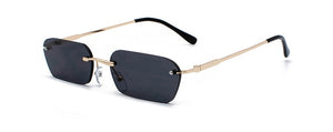 Rimless Rectangle Sunglasses