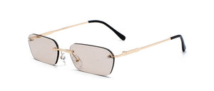 Rimless Rectangle Sunglasses