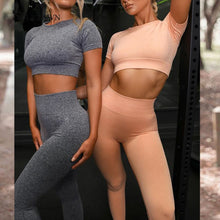 Load image into Gallery viewer, Shirts &amp; Legging Workout 2 Piece