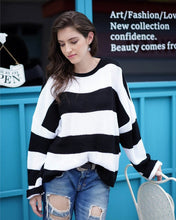 Load image into Gallery viewer, Striped Loose Sweater