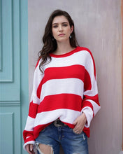 Load image into Gallery viewer, Striped Loose Sweater