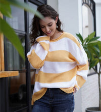 Load image into Gallery viewer, Striped Loose Sweater