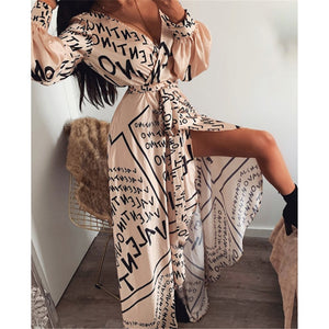 Boho Printed Maxi Dress