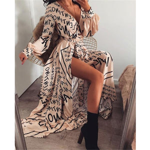 Boho Printed Maxi Dress