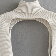 Load image into Gallery viewer, Turtleneck Sexy Short Sweater