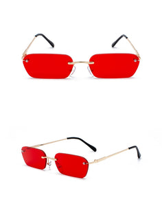 Rimless Rectangle Sunglasses