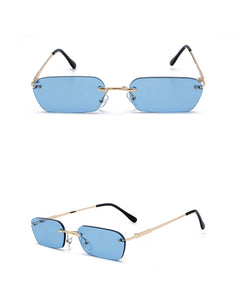 Rimless Rectangle Sunglasses