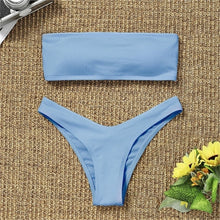 Load image into Gallery viewer, High Waist Strapless Bikini