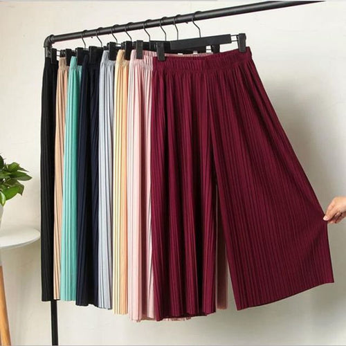 Fold pleated pants