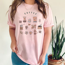 Load image into Gallery viewer, Coffee Print T Shirt