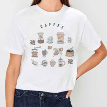 Load image into Gallery viewer, Coffee Print T Shirt