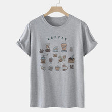 Load image into Gallery viewer, Coffee Print T Shirt