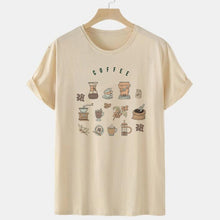 Load image into Gallery viewer, Coffee Print T Shirt