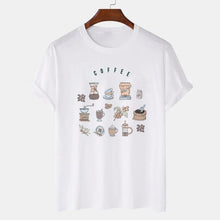 Load image into Gallery viewer, Coffee Print T Shirt